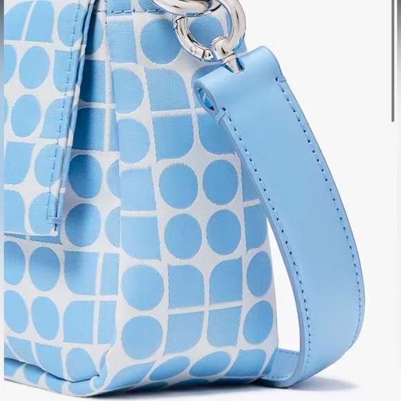 Kate Spade Noel Jacquard Convertible Crossbody Canvas XBody Shoulder Handbag - Picture 9 of 16